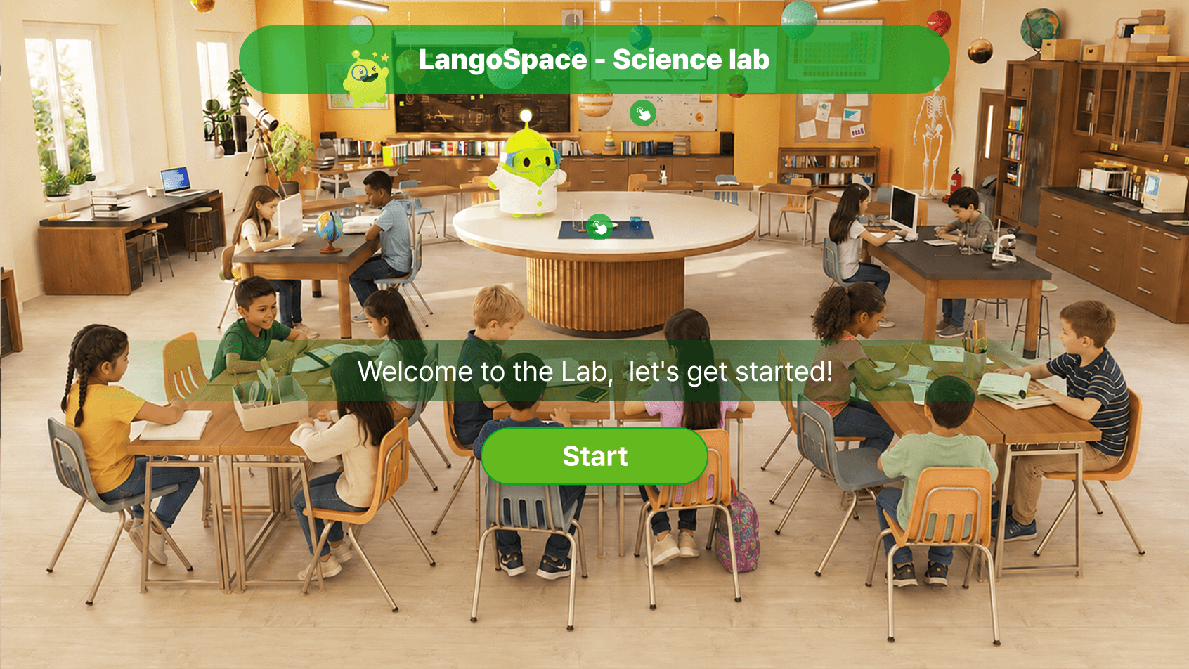 LangoSpace classroom experiment interface